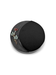Grabstein Lua/Indisch Black Rose 4 (Color)