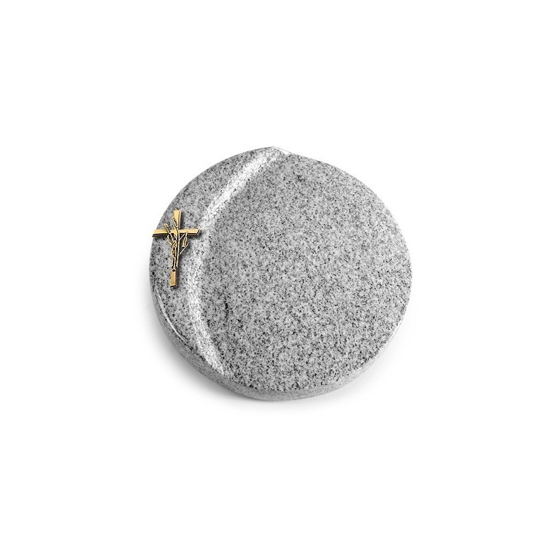 Grabstein Lua/Viskont White Kreuz/Ähren (Bronze)