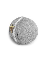 Grabstein Lua/Viskont White Kreuz/Rose (Bronze)