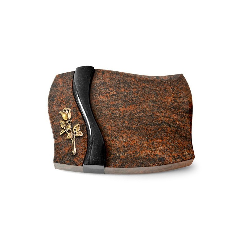 Grabstein Samba/Aruba-Black Rose 8 (Bronze)