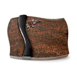 Grabstein Samba/Aruba-Black Rose 1 (Color)