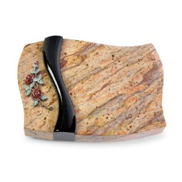 Grabstein Samba/Kashmir-Black Rose 3 (Color)