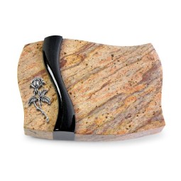 Grabstein Samba/Kashmir-Black Rose 2 (Alu)