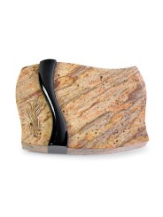 Grabstein Samba/Kashmir-Black Ähren 1 (Bronze)