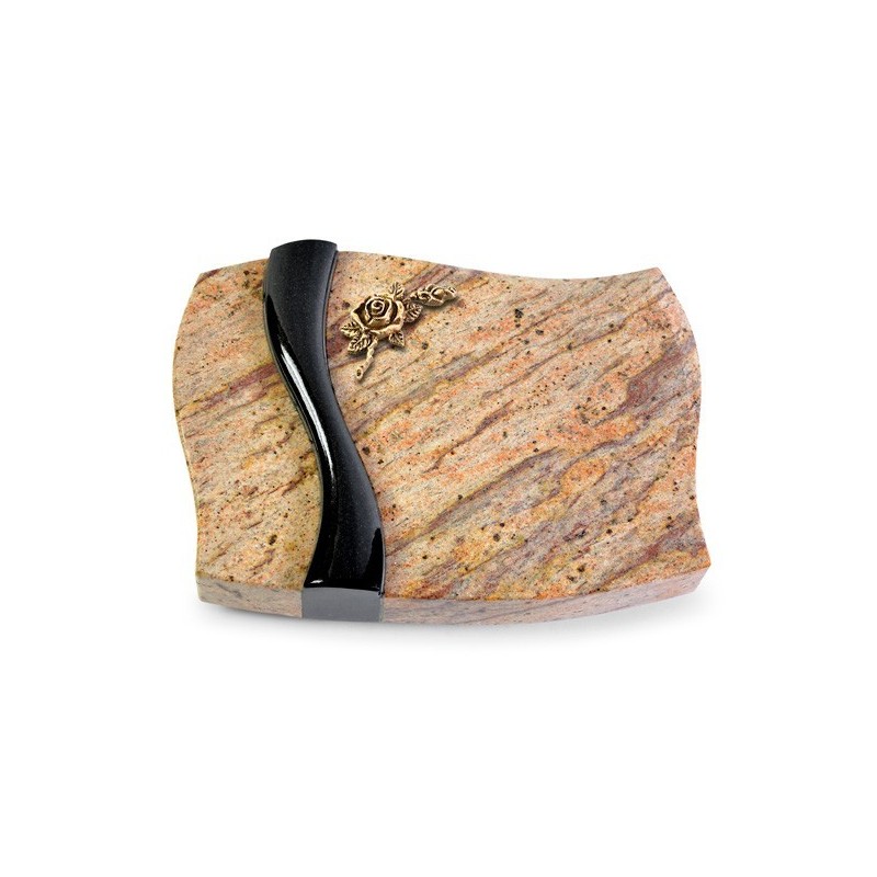 Grabstein Samba/Kashmir-Black Rose 1 (Bronze)