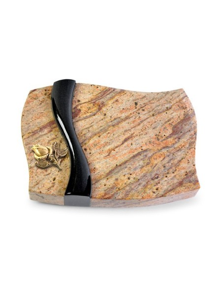 Grabstein Samba/Kashmir-Black Rose 3 (Bronze)