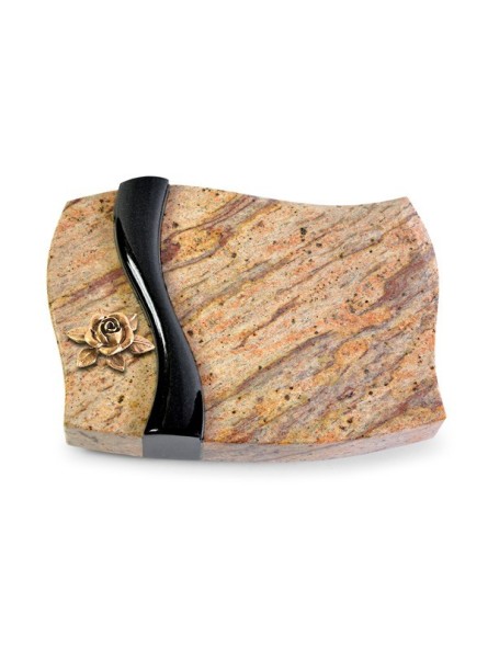 Grabstein Samba/Kashmir-Black Rose 4 (Bronze)