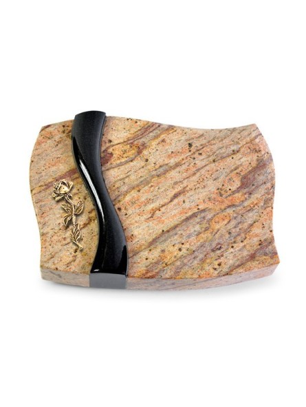 Grabstein Samba/Kashmir-Black Rose 7 (Bronze)