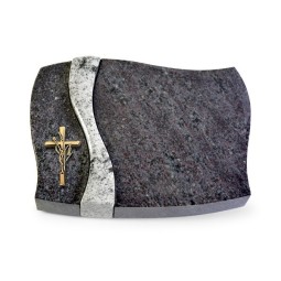 Grabstein Samba/Orion-Viskont Kreuz/Ähren (Bronze)