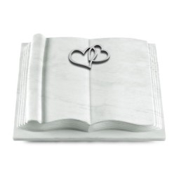 Grabbuch Antique/Omega Marmor Herzen (Alu)