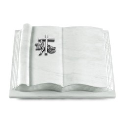 Grabbuch Antique/Omega Marmor Kreuz 1 (Alu)