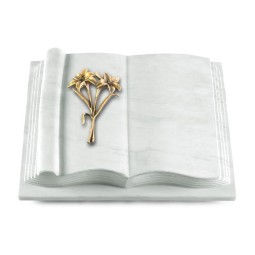 Grabbuch Antique/Omega Marmor Lilie (Bronze)