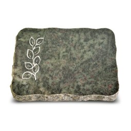 Grabplatte Tropical Green Pure Blätter