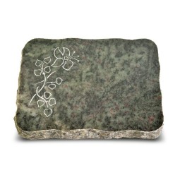 Grabplatte Tropical Green Pure Blume 3