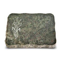 Grabplatte Tropical Green Pure Kreuz 4