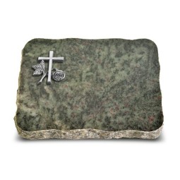 Grabplatte Tropical Green Pure Kreuz 1 (Alu)