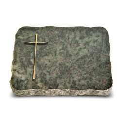 Grabplatte Tropical Green Pure Kreuz 2 (Bronze)