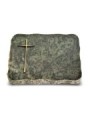 Grabplatte Tropical Green Pure Kreuz 2 (Bronze)