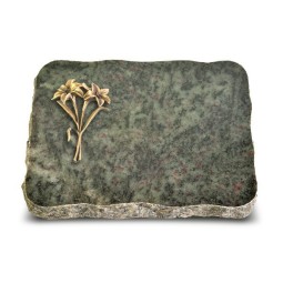 Grabplatte Tropical Green Pure Lilie (Bronze)