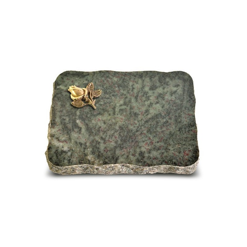 Grabplatte Tropical Green Pure Rose 3 (Bronze)