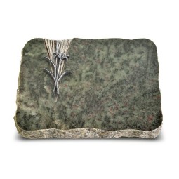 Grabplatte Tropical Green Delta Lilienzweig (Alu)