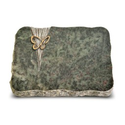 Grabplatte Tropical Green Delta Papillon (Bronze)