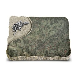 Grabplatte Tropical Green Folio Rose 1 (Alu)