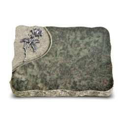 Grabplatte Tropical Green Folio Rose 2 (Alu)