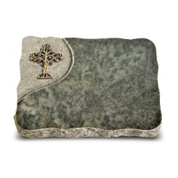 Grabplatte Tropical Green Folio Baum 2 (Bronze)