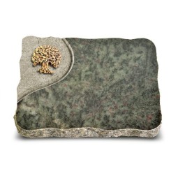 Grabplatte Tropical Green Folio Baum 3 (Bronze)