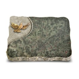 Grabplatte Tropical Green Folio Taube (Bronze)