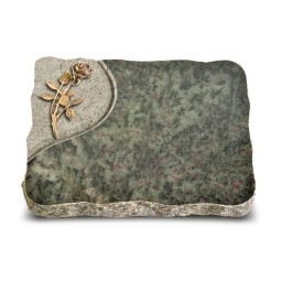 Grabplatte Tropical Green Folio Rose 6 (Bronze)