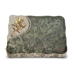 Grabplatte Tropical Green Folio Rose 11 (Bronze)