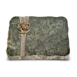 Grabplatte Tropical Green Strikt Baum 1 (Bronze)