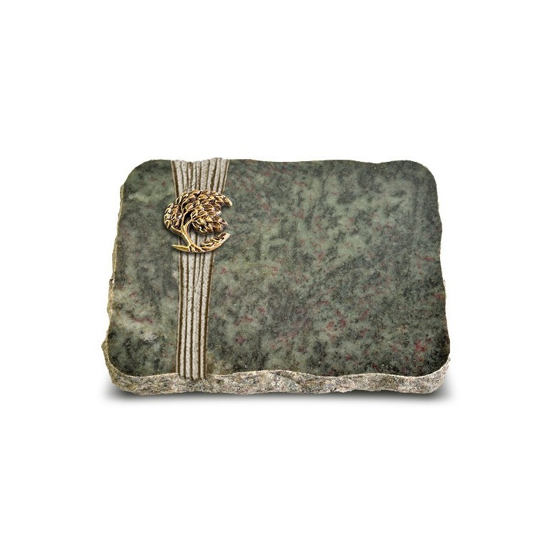Grabplatte Tropical Green Strikt Baum 1 (Bronze)
