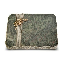 Grabplatte Tropical Green Strikt Rose 1 (Bronze)