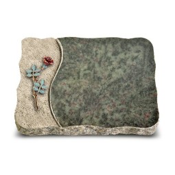 Grabplatte Tropical Green Wave Rose 4 (Color)