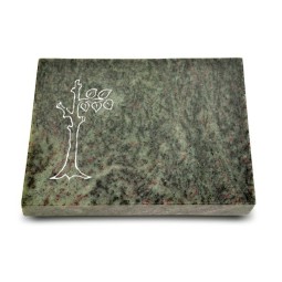 Grabtafel Tropical Green Pure Baum 2