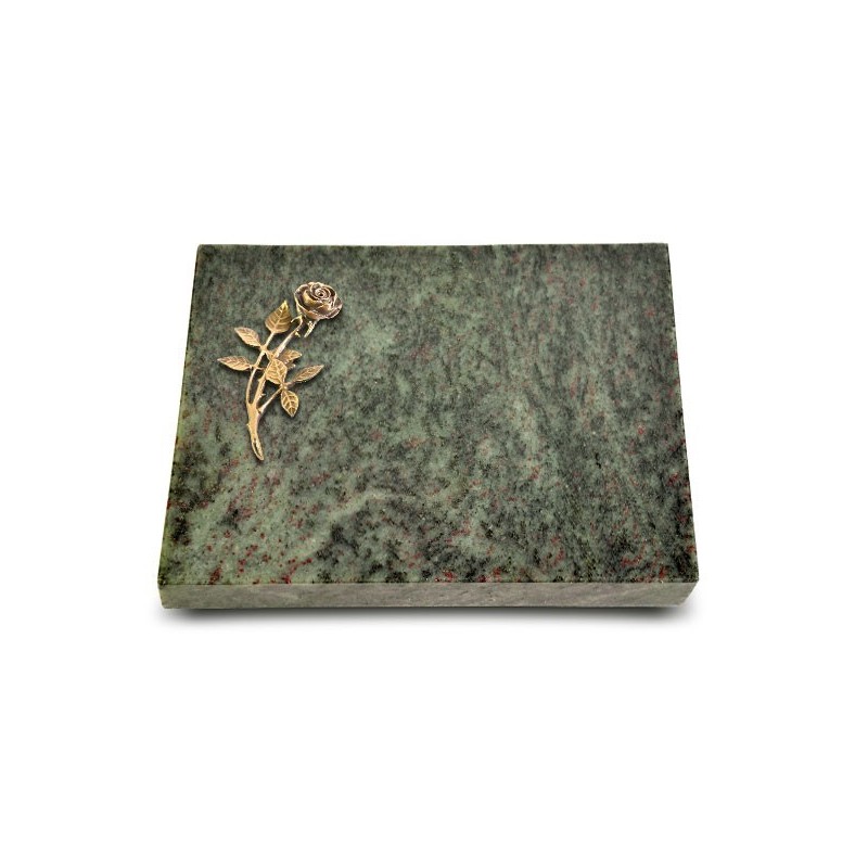 Grabtafel Tropical Green Pure Rose 6 (Bronze)
