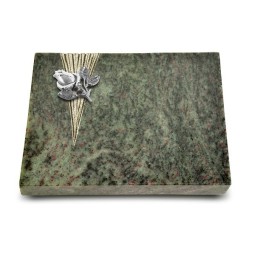 Grabtafel Tropical Green Delta Rose 3 (Alu)