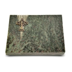 Grabtafel Tropical Green Delta Baum 2 (Bronze)