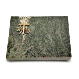 Grabtafel Tropical Green Delta Kreuz 1 (Bronze)