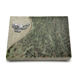 Grabtafel Tropical Green Folio Taube (Alu)