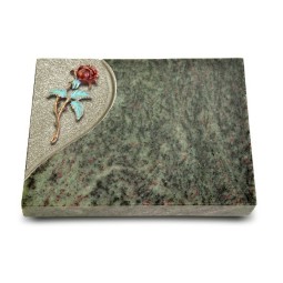 Grabtafel Tropical Green Folio Rose 2 (Color)