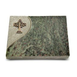Grabtafel Tropical Green Folio Baum 2 (Bronze)