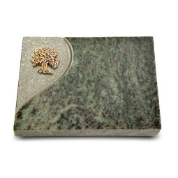 Grabtafel Tropical Green Folio Baum 3 (Bronze)