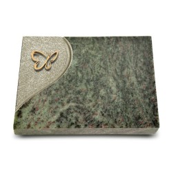 Grabtafel Tropical Green Folio Papillon (Bronze)