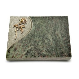 Grabtafel Tropical Green Folio Rose 2 (Bronze)