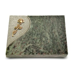Grabtafel Tropical Green Folio Rose 7 (Bronze)