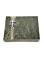 Grabtafel Tropical Green Strikt Kreuz 1 (Alu)